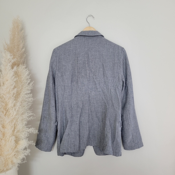 ZARA Basics Lightweight Blazer Jacket Grey XL fits sz L best - Picture 3 of 9